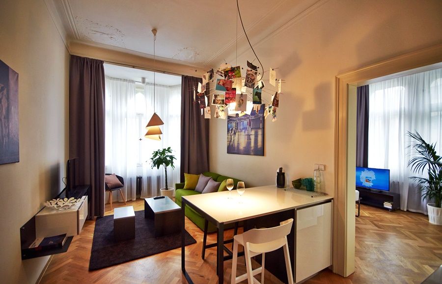 Mooo Downtown Aparthotel Praha Bagian luar foto
