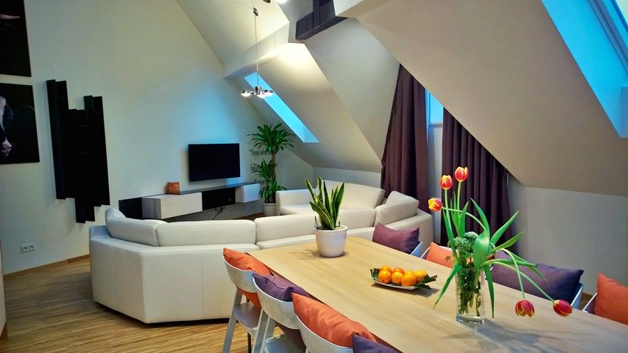 Mooo Downtown Aparthotel Praha Bagian luar foto